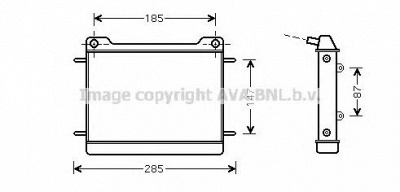 AVA QUALITY COOLING ms2347 -  Радиатор, охлаждение двигателя